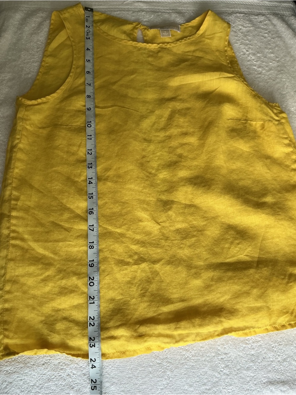 Michael Kors Bright Yellow Linen Tank Top - Picture 8 of 9